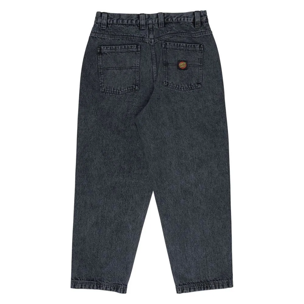 Santa Cruz Pant Big Pants - Black Acid Wash