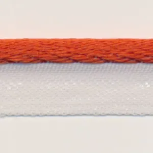 See-Through Piping Tape #19 Bitter Orange & White