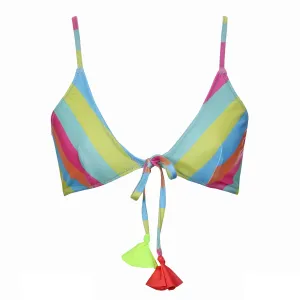 SELENE BIKINI TOP - CANDY STRIPE