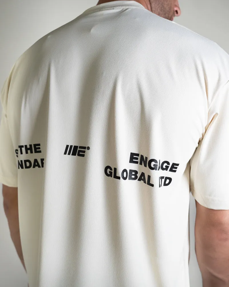Set The Standard Oversized Training Tee (Off-White)
