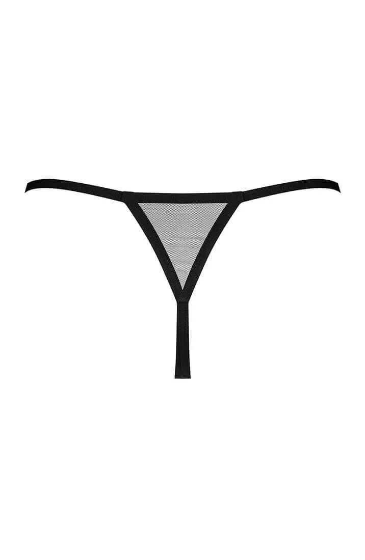 Sheer black crotchless thong - Can't Let You Go