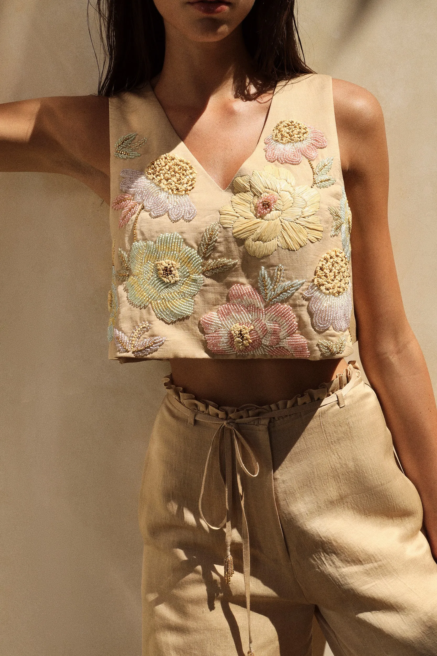 Siena Top (Creme) & Florence Pants (Crème)
