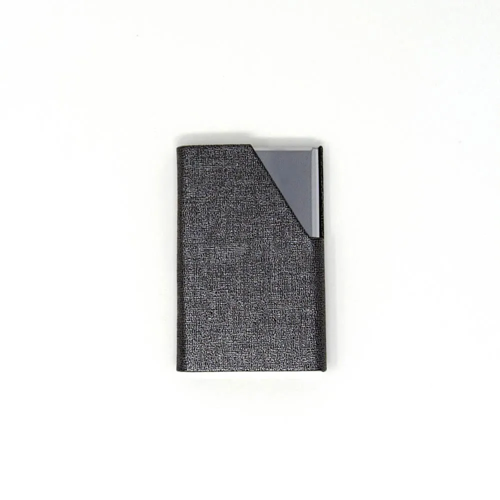 Silver Metallic Card Holder