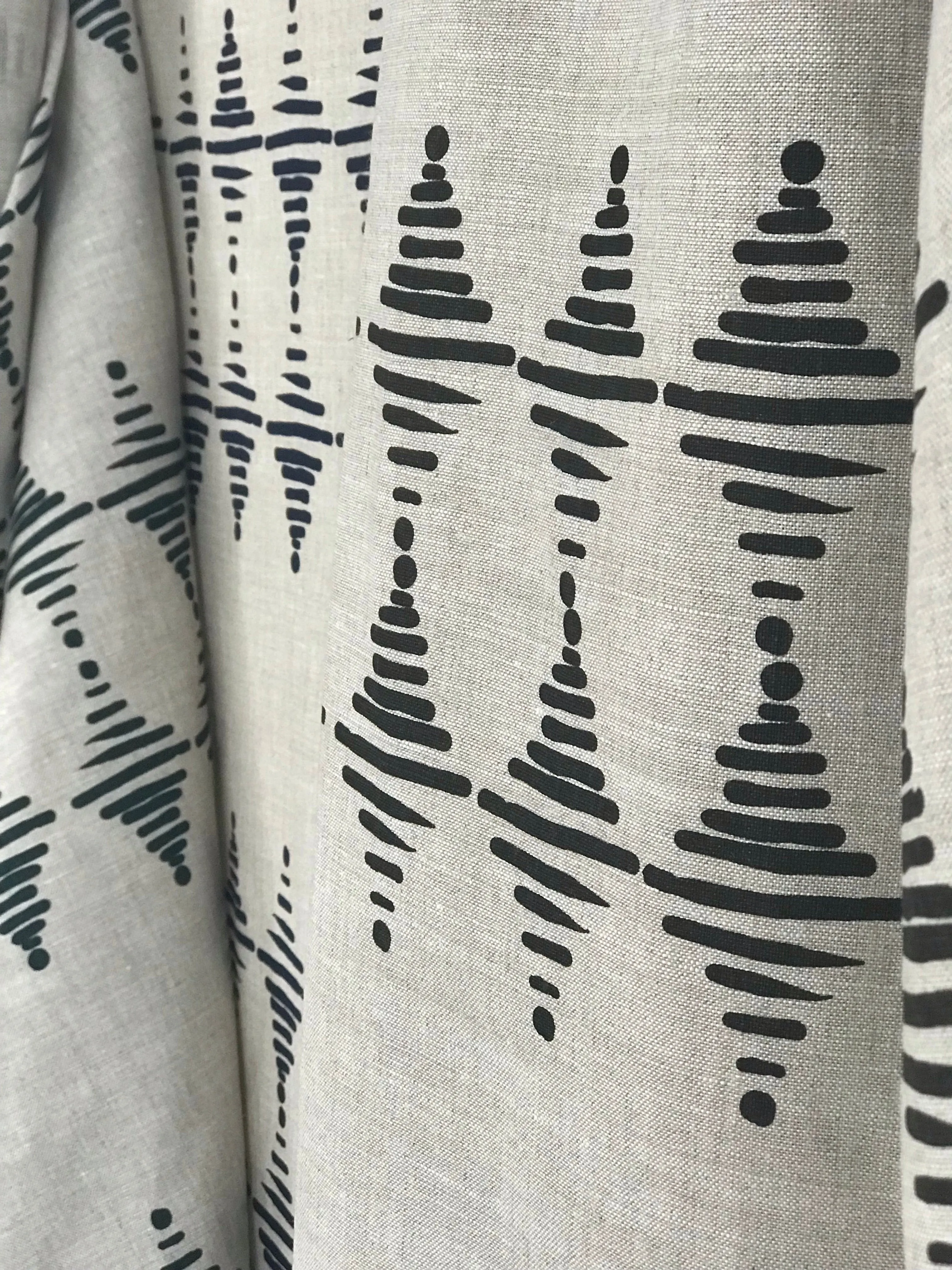 Stacked fabric Pepper on Oatmeal