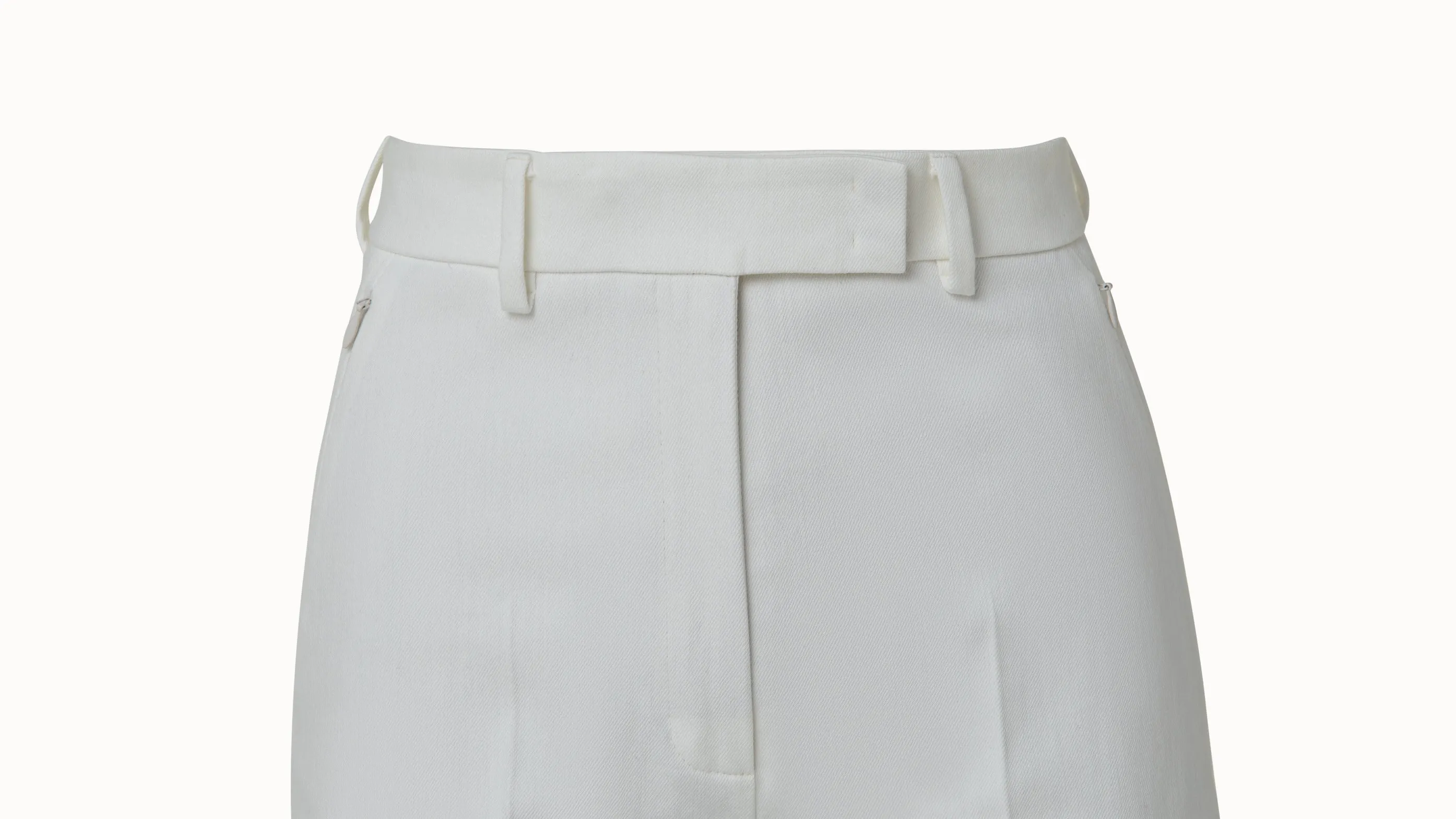 Straight Cotton Denim Stretch Shorts