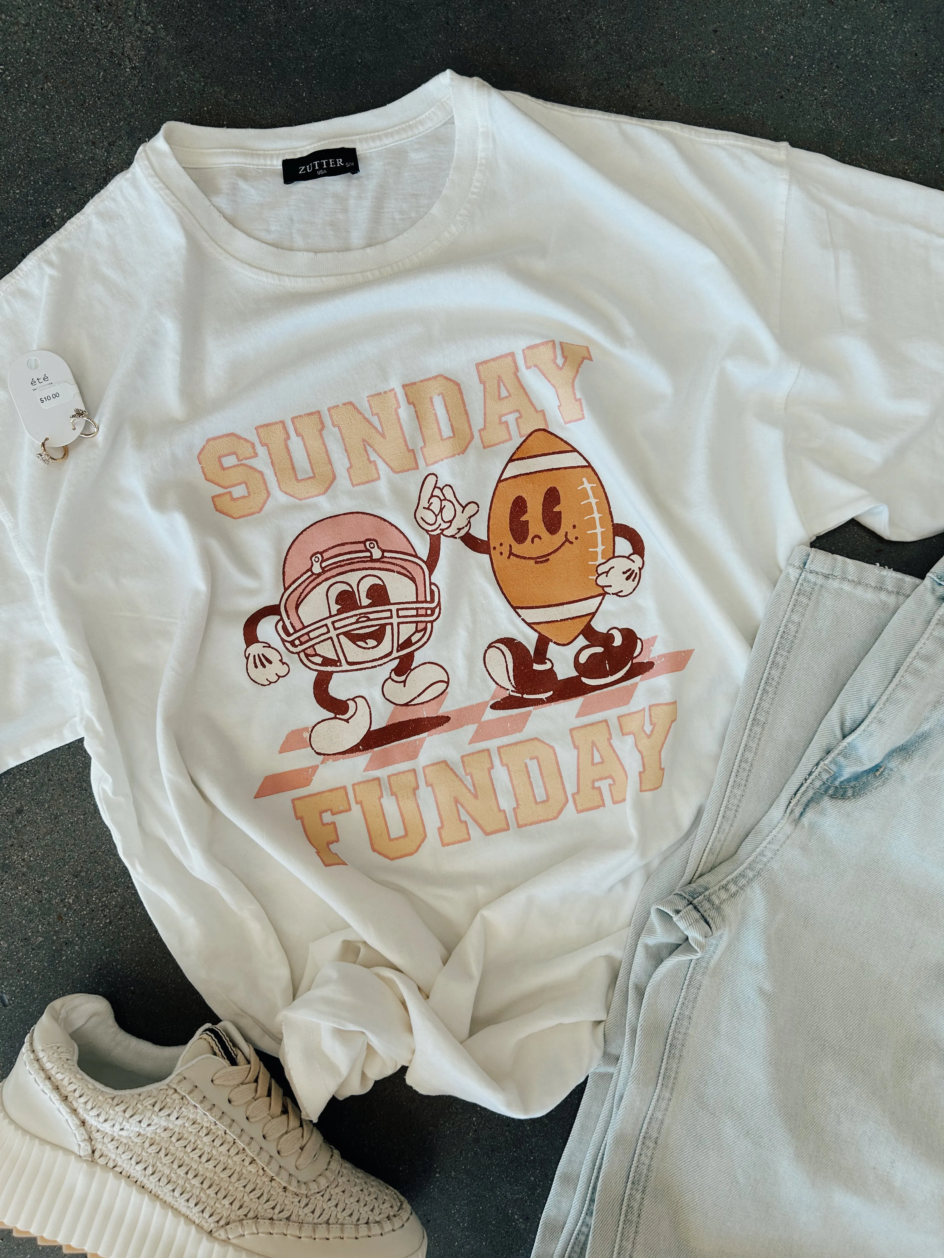 Sunday Funday Oversized Tee