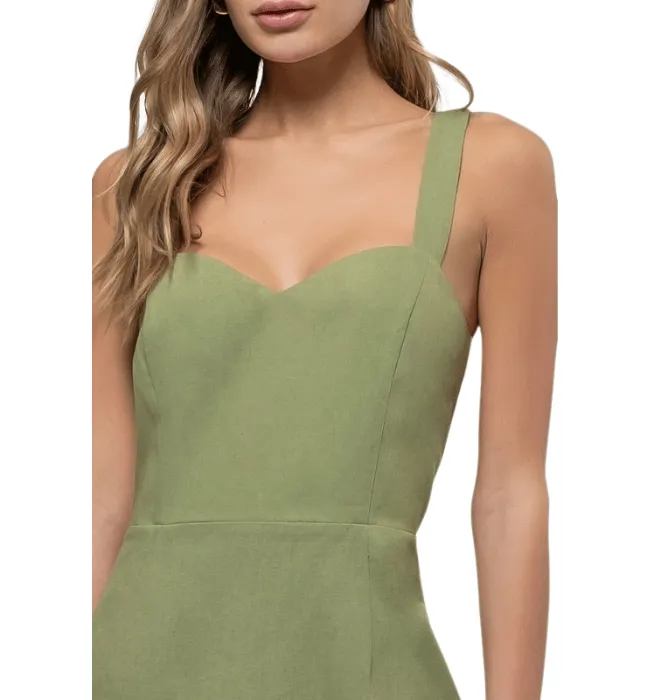 Sweetheart Linen Dress