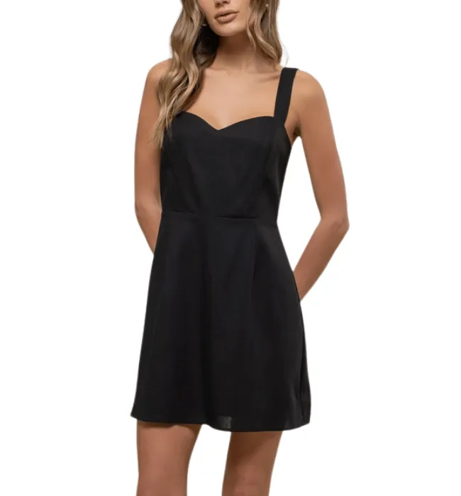 Sweetheart Linen Dress