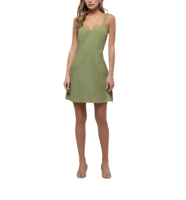 Sweetheart Linen Dress