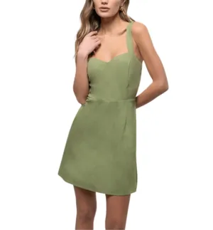 Sweetheart Linen Dress