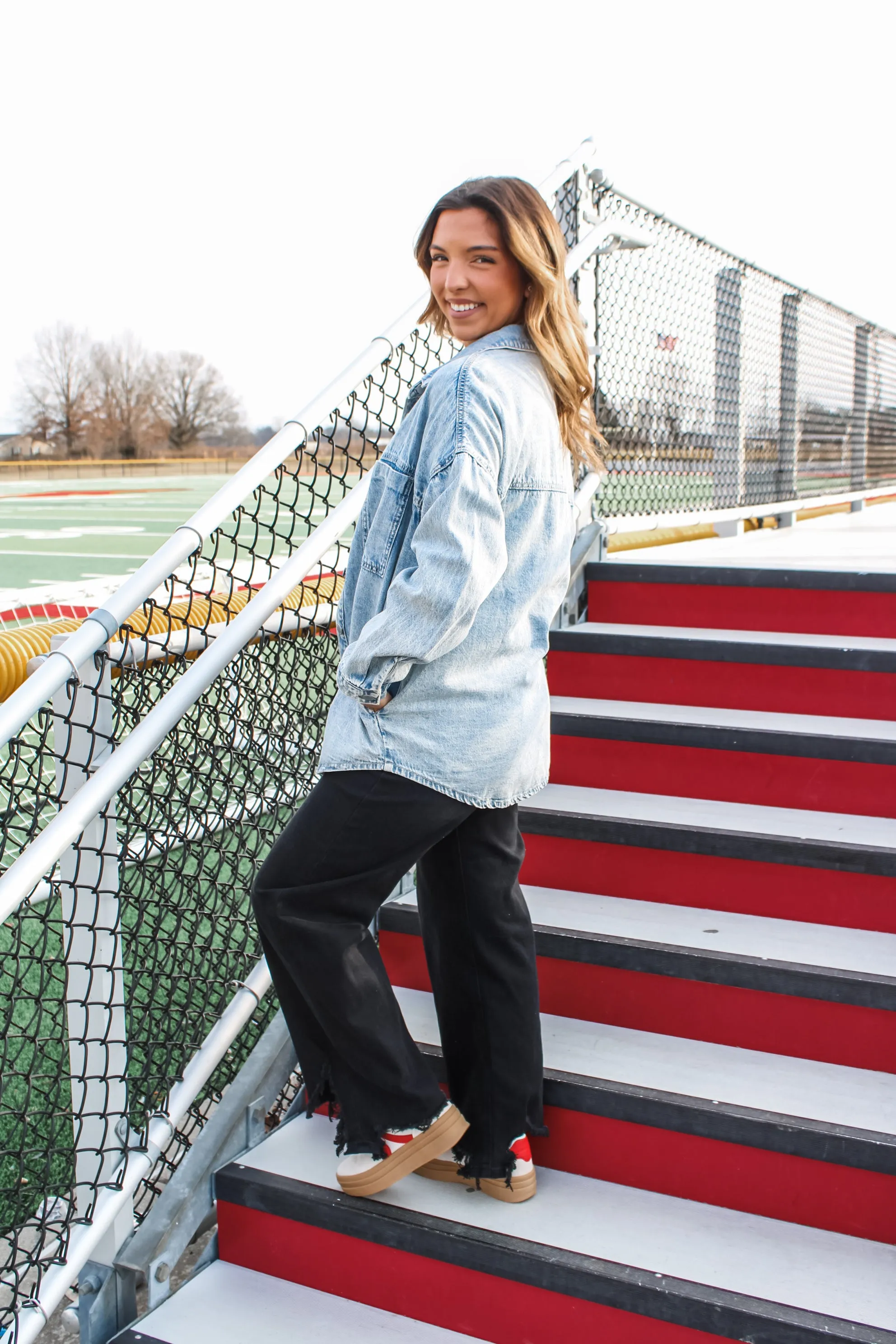 Taylor Oversized Denim Jacket • Acid Light