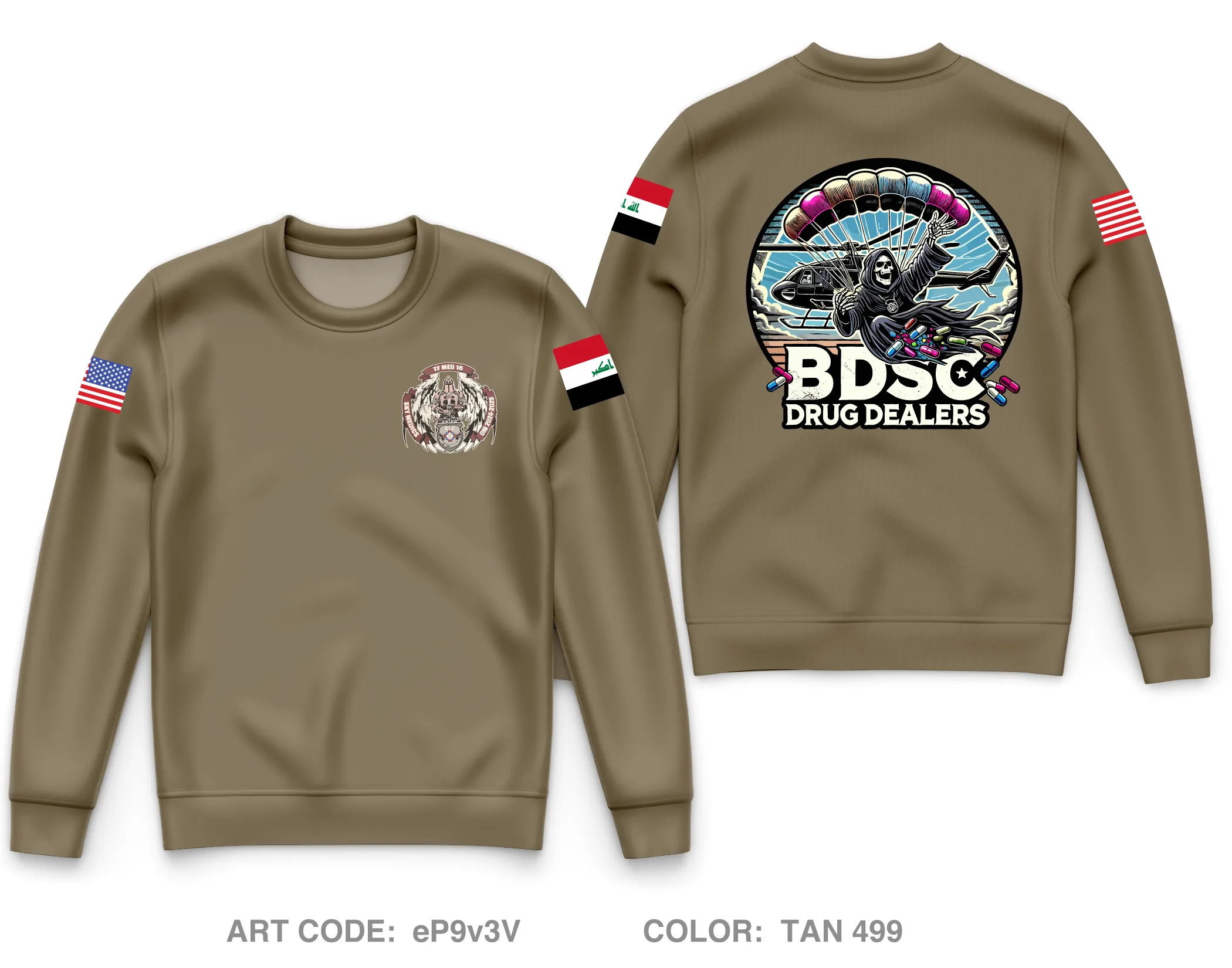 TF Med 16 Core Men's Crewneck Performance Sweatshirt - eP9v3V
