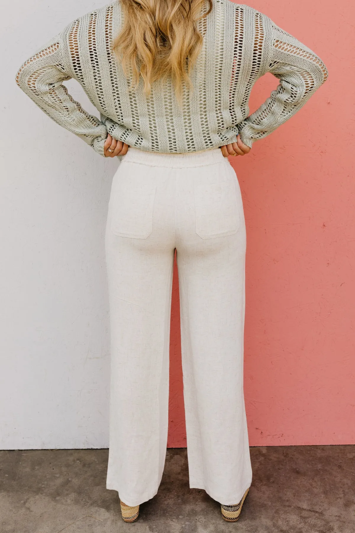 The Knox Wide Leg Linen Pants