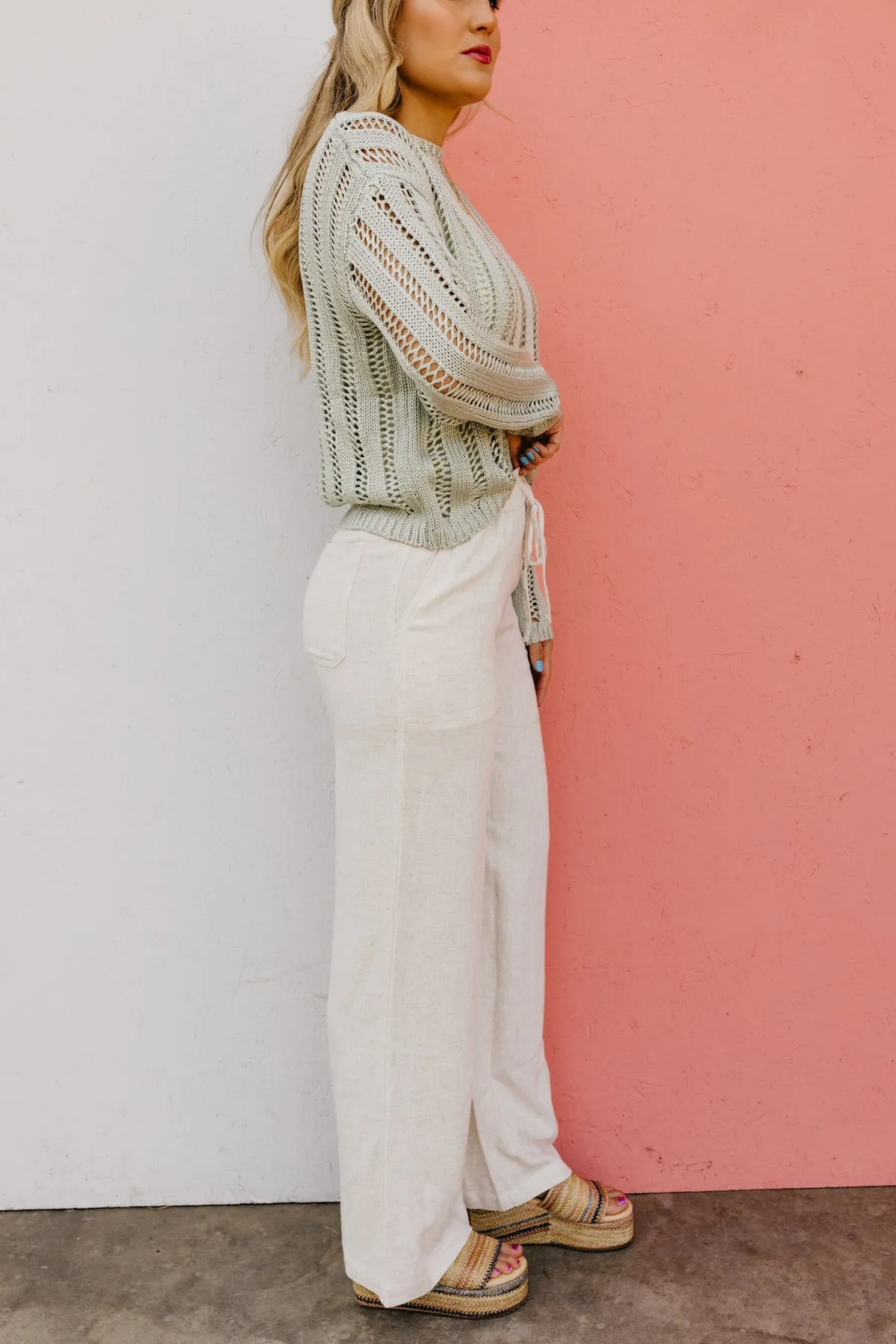 The Knox Wide Leg Linen Pants