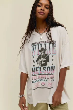 The Willie Nelson One Night Only OS Tee by Daydreamer