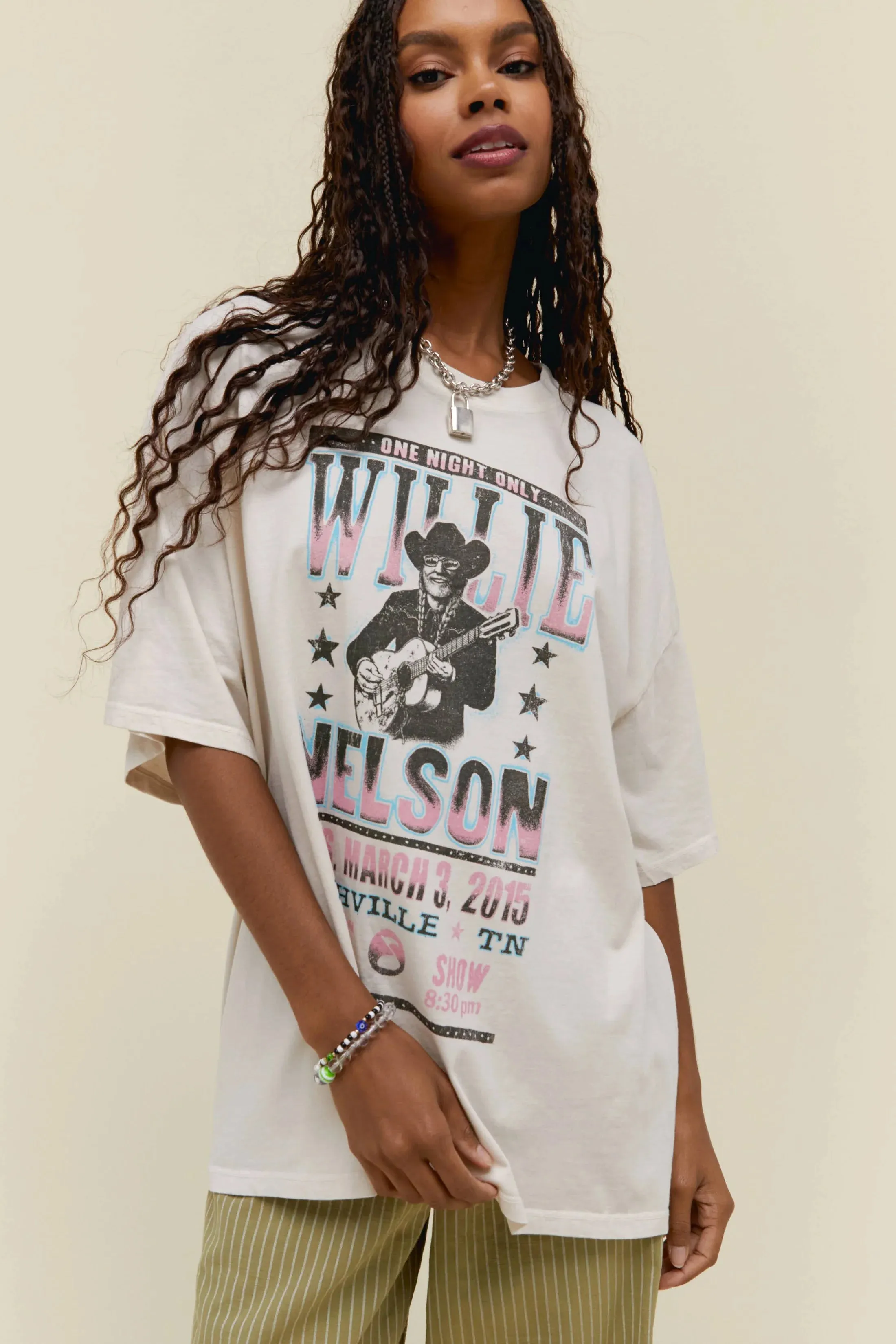 The Willie Nelson One Night Only OS Tee by Daydreamer