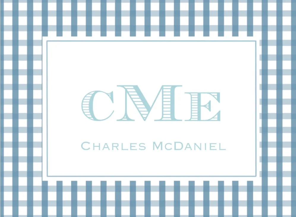 Three Letter Monogram Calling Cards 1