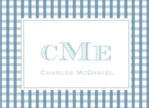 Three Letter Monogram Calling Cards 1
