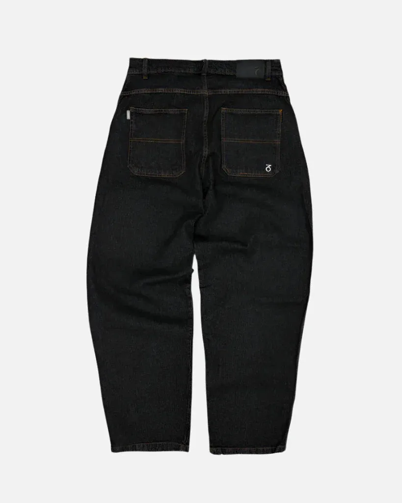 Three Sixty London - Og Baggy Fit Work Denim Jeans - Washed Black