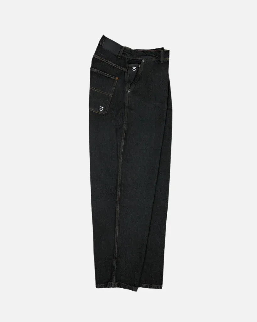 Three Sixty London - Og Baggy Fit Work Denim Jeans - Washed Black
