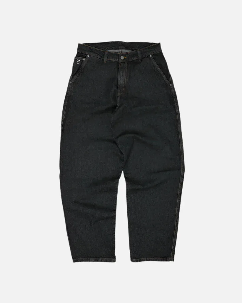 Three Sixty London - Og Baggy Fit Work Denim Jeans - Washed Black