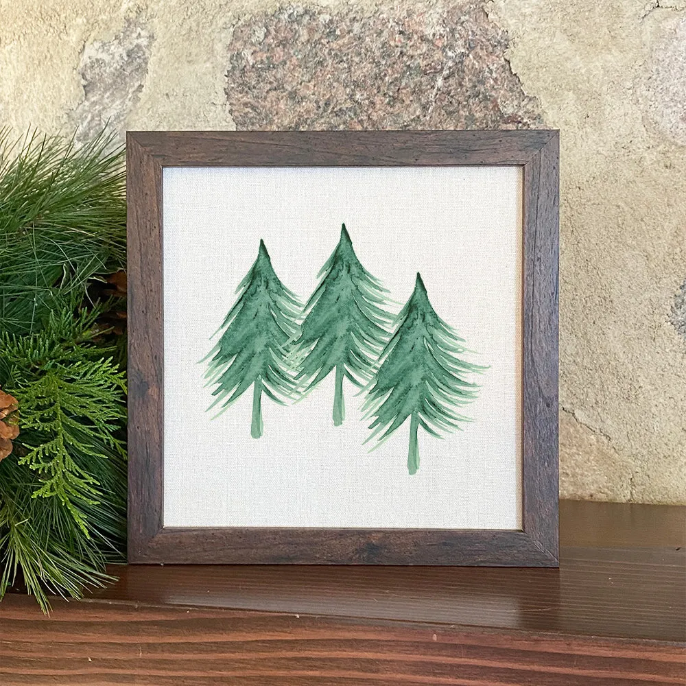 Three Trees - Framed Sign