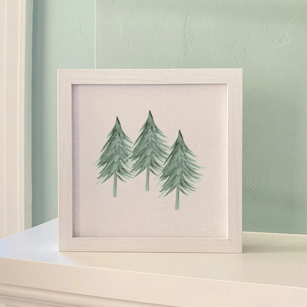 Three Trees - Framed Sign