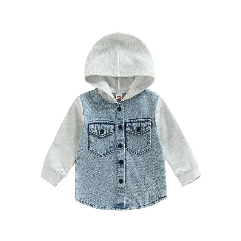 Toddler Patchwork Denim Jacket