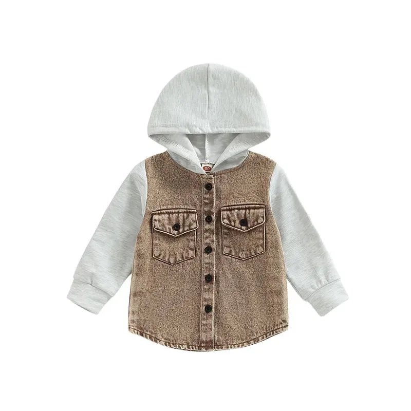 Toddler Patchwork Denim Jacket