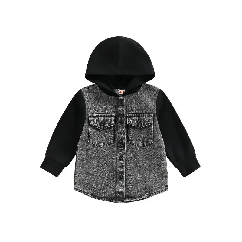 Toddler Patchwork Denim Jacket