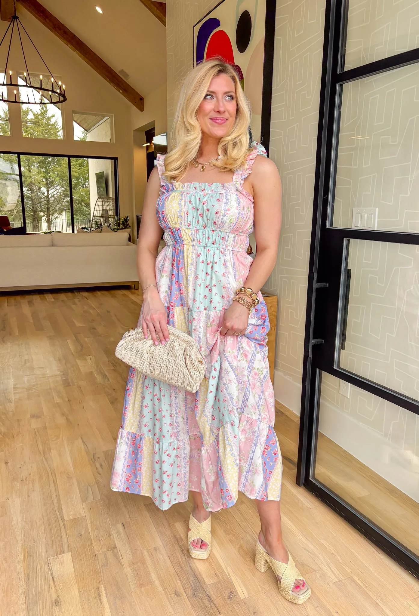 Totally Smitten Floral Midi Dress