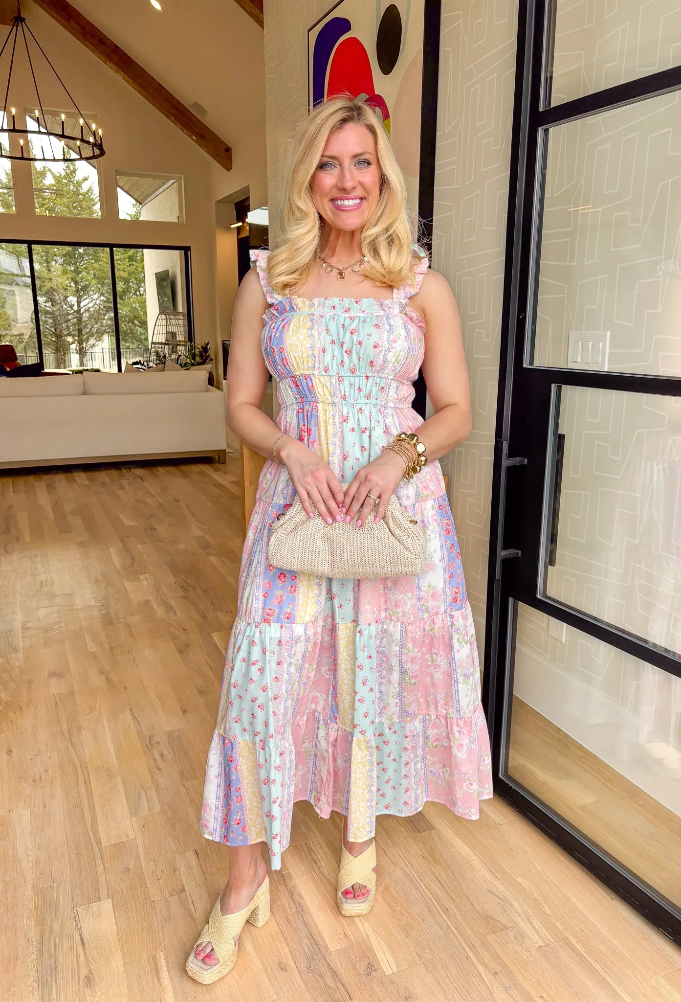 Totally Smitten Floral Midi Dress