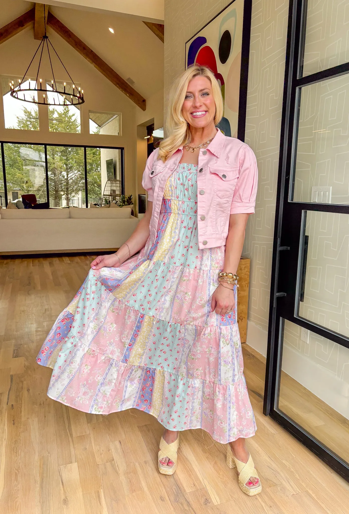 Totally Smitten Floral Midi Dress