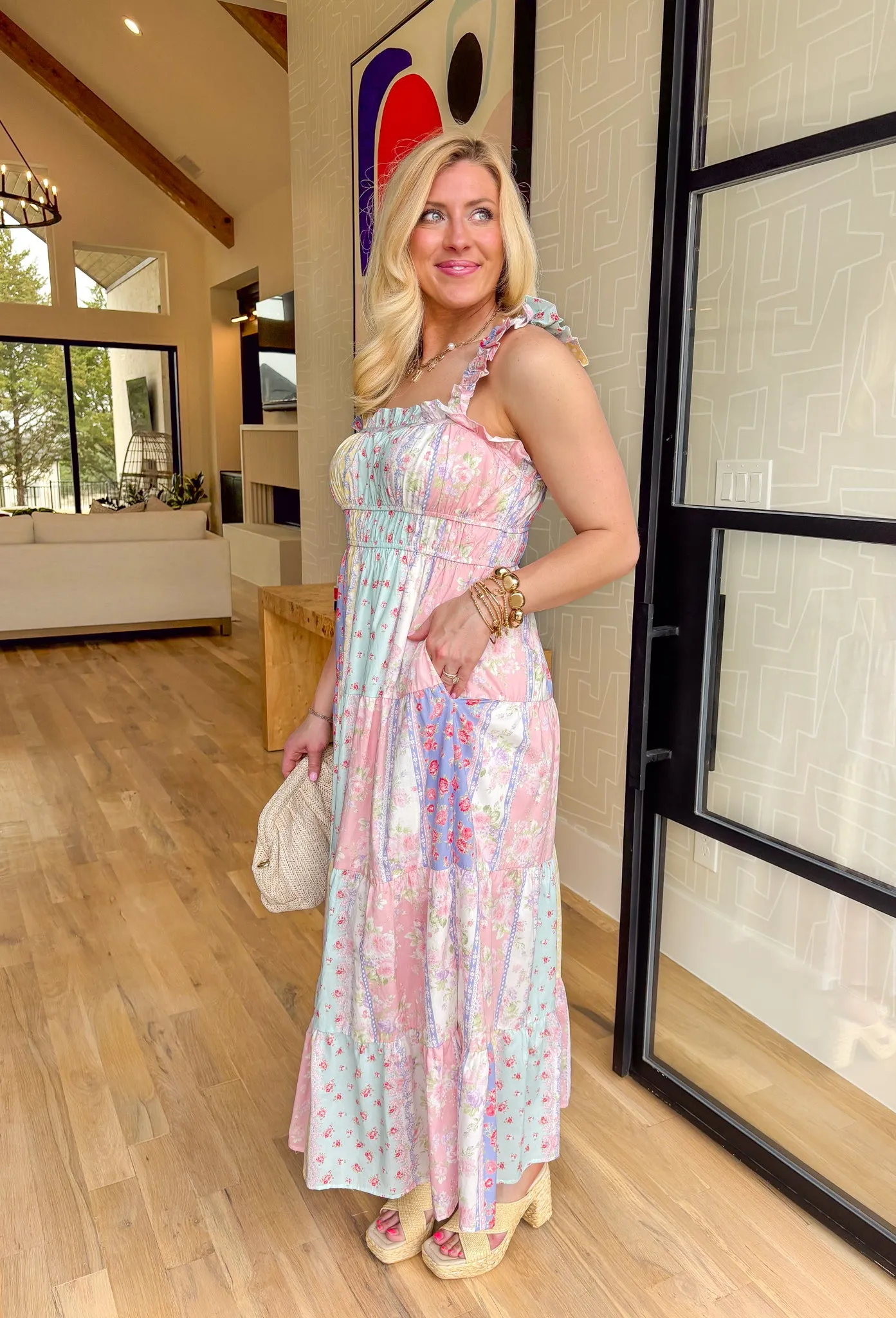 Totally Smitten Floral Midi Dress