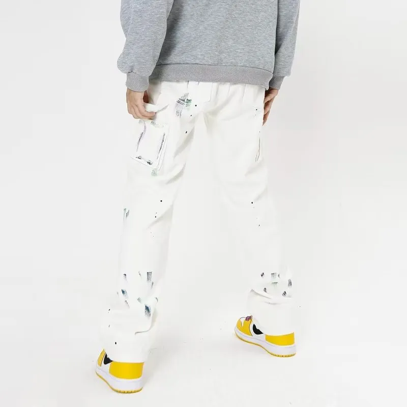 Urban Doodle Splatter Baggy Jeans