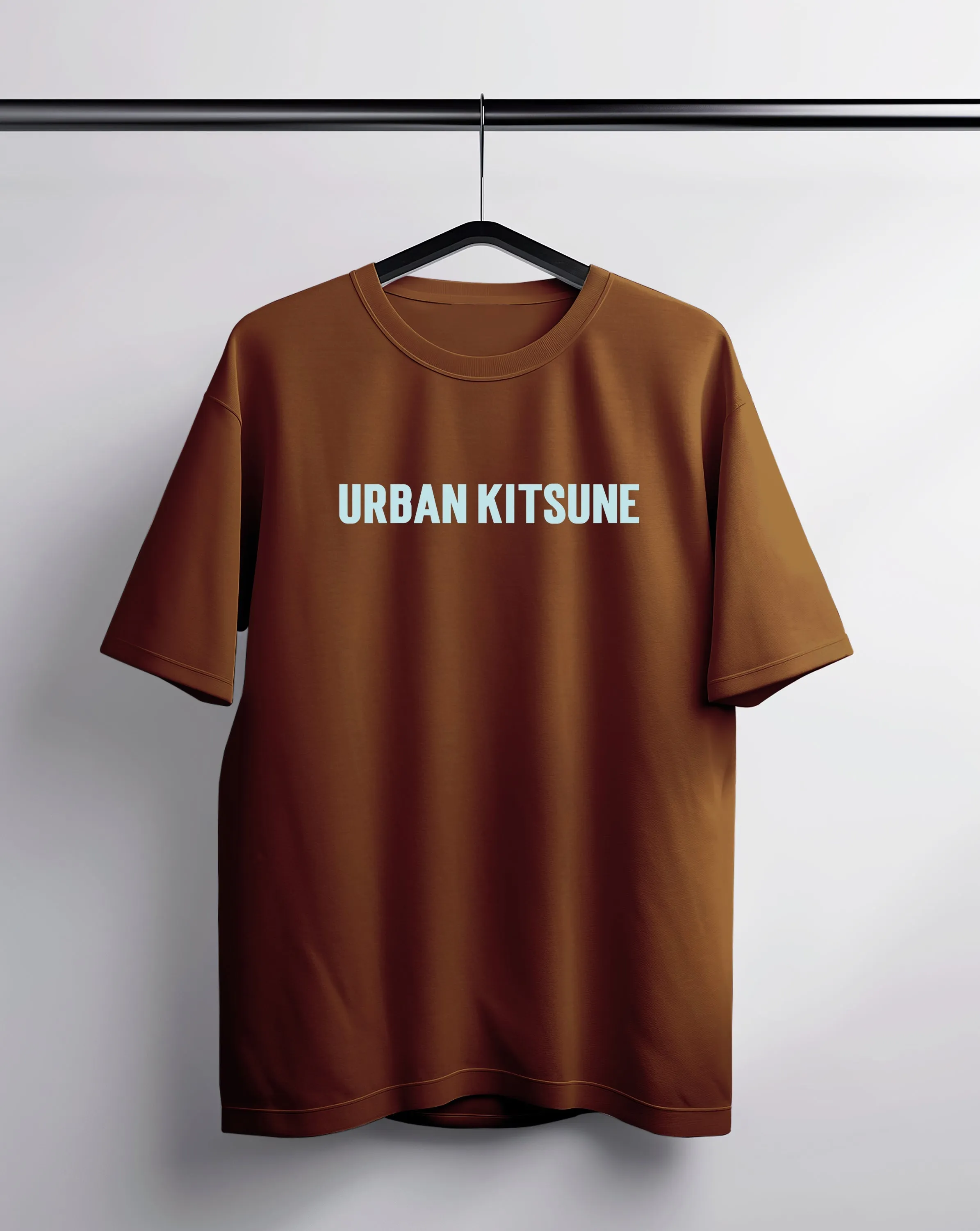 Urban Kitsune Brown Oversized Tee