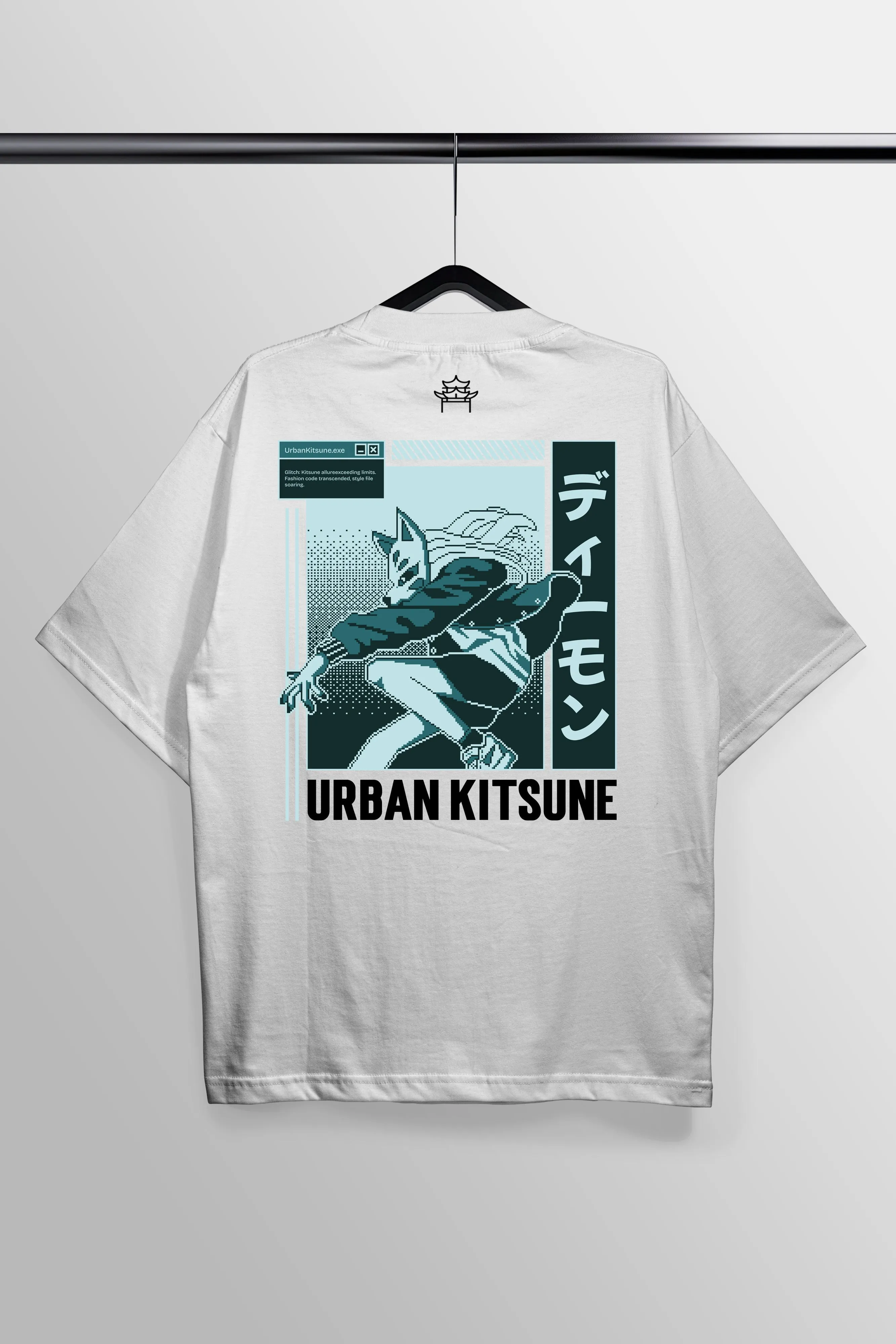 Urban Kitsune White Oversized Tee