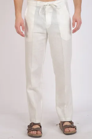 White Drawstring Pants