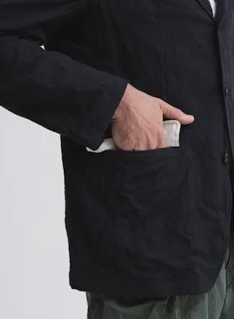 WO/LI Tumbler Three Button Tailored Jacket | Navy